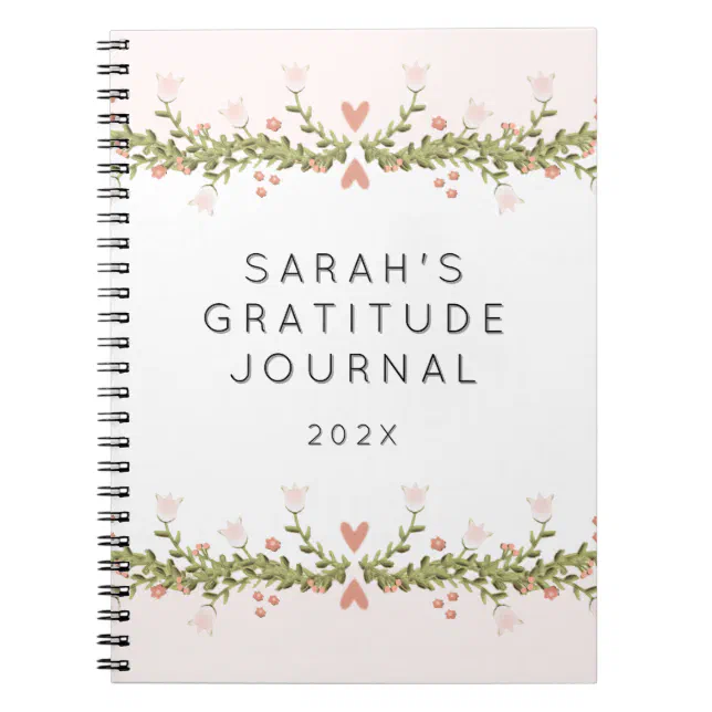 Personalized Gratitude Journal | Zazzle