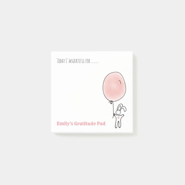 Personalized Gratitude Notelets - Give Thanks Post-it Notes (Front)