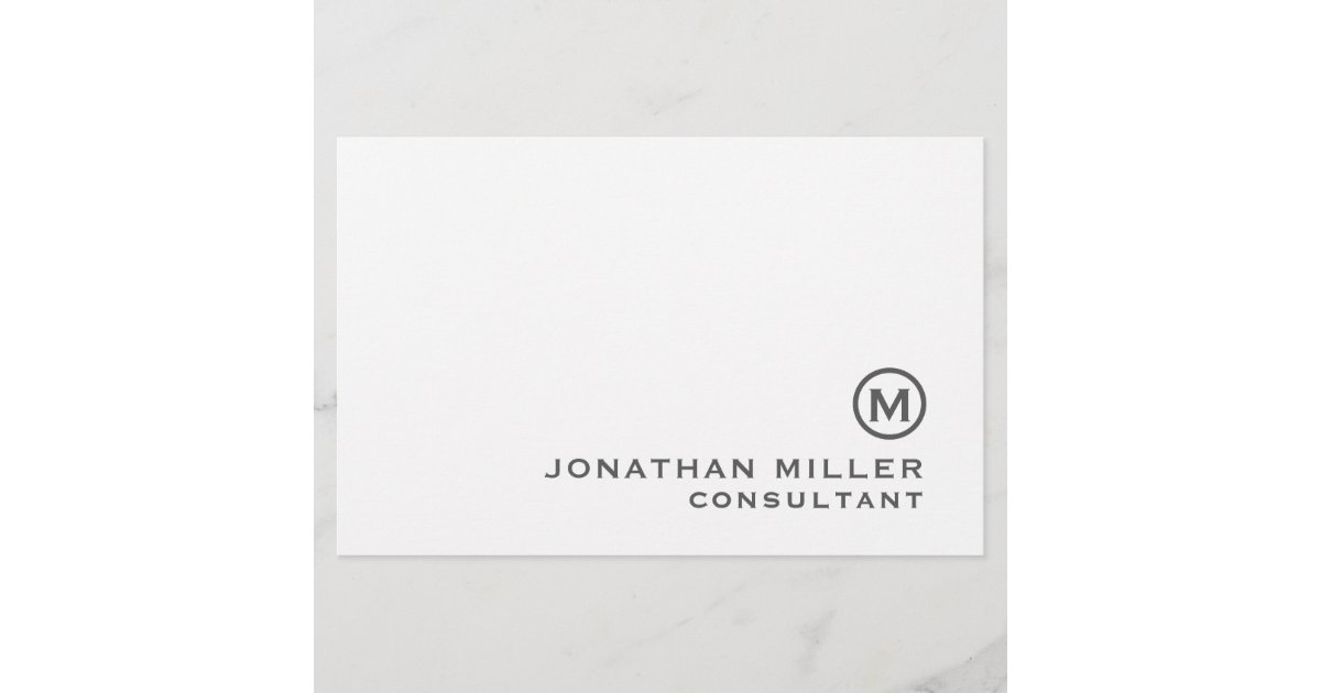 Classic Monogram Stationery