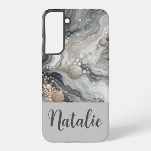 Personalized Gray Marble Phone Case _ Your Style