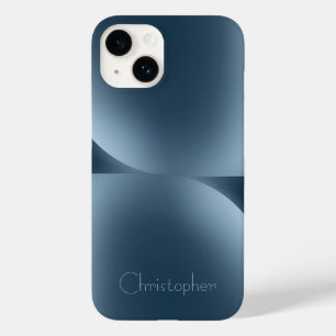 Personalized gray Radial Texture iphone 15 Case-Mate iPhone 14 Case