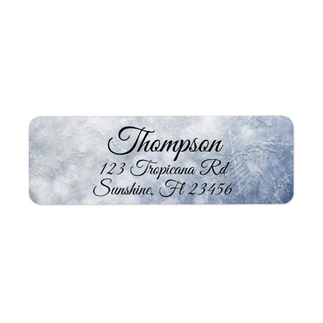 Personalized Gray Return Address Labels (Front)