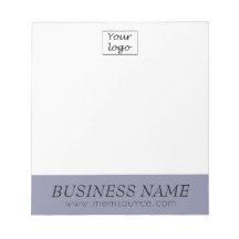 Personalized Gray Violet Store Gift Notepad