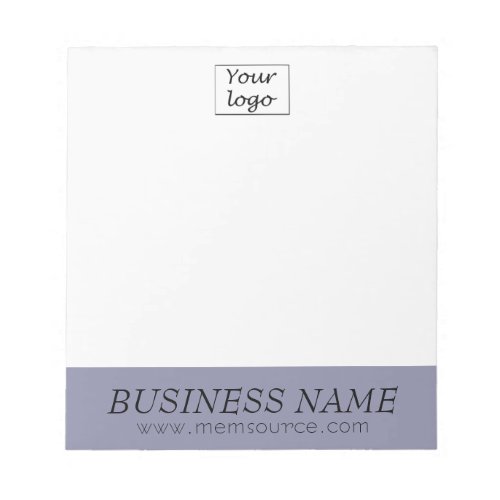 Personalized Gray Violet Store Gift Notepad