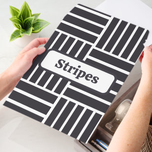 Personalized Gray White Stripes Corporate Envelope Mailers