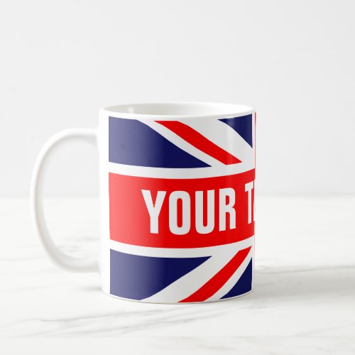 Personalized Great Britain Flag Coffee Mug