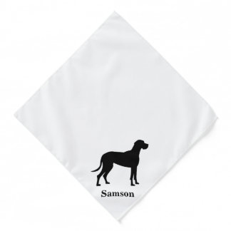 Personalized Great Dane Dog Bandana
