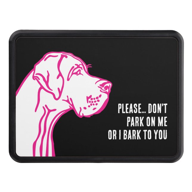 Personalized Great Dane  Hitch Cover (Front)