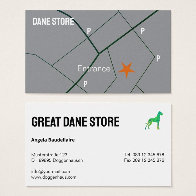 Personalized Great Dane Store  (Front & Back)