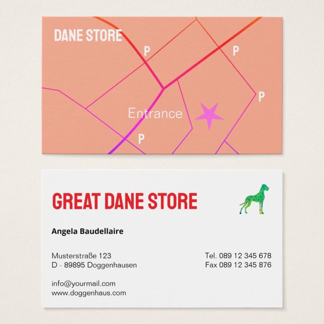 Personalized Great Dane Store  (Front & Back)