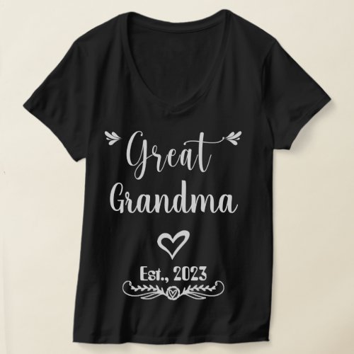 Personalized Great Grandma Granny Mommom Nana Mimi T_Shirt