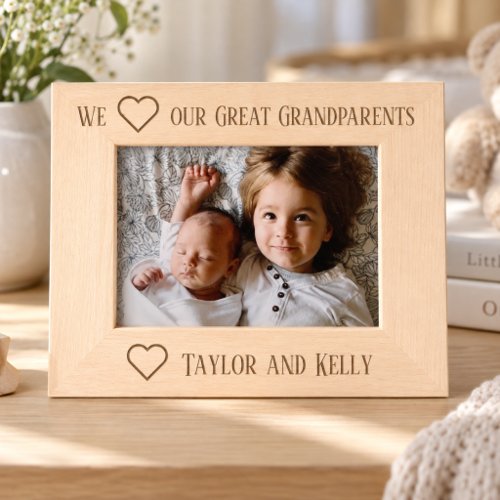 Personalized Great Grandparents Picture Frame Personalized Great Grandparents Picture Frame