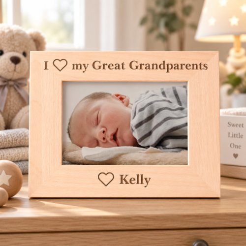 Personalized Great Grandparents Picture Frame