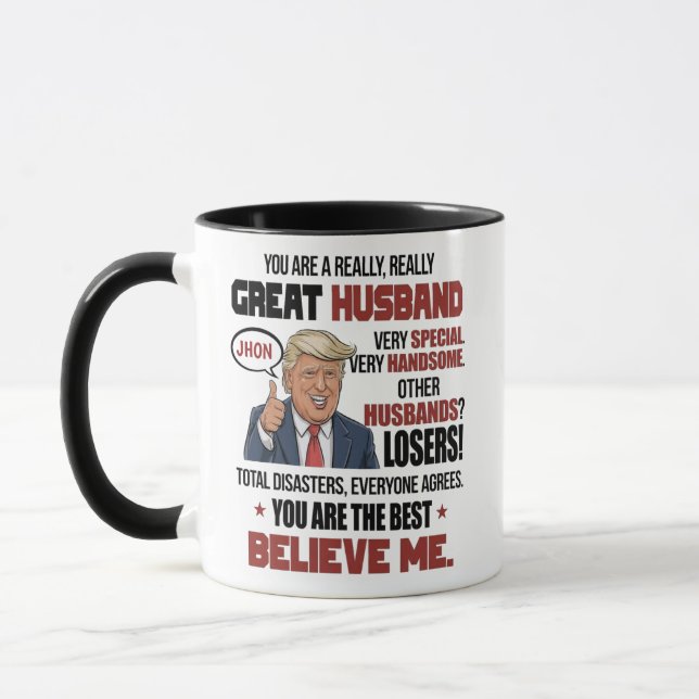 Personalized Great Husband Mug | Custom Name (Left)