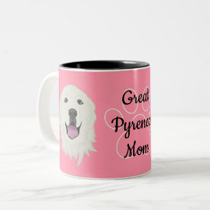 Personalized Great Pyrenees Dad/Mom Two-Tone Coffee Mug
