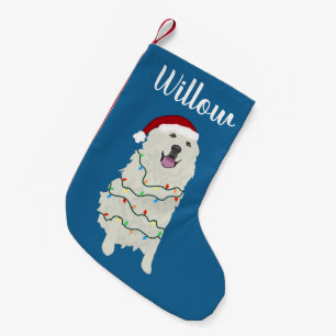 Personalized Great Pyrenees Small Christmas Stocking
