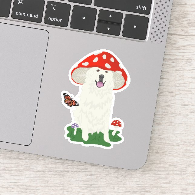 Personalized Great Pyrenees Sticker (Detail)