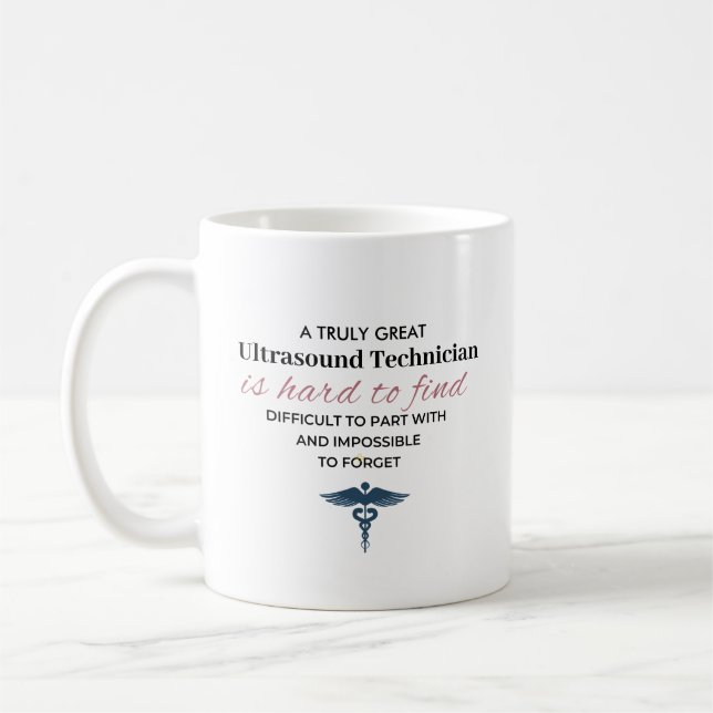 Personalized Great Ultrasound Technician Quote Coffee Mug (Left)
