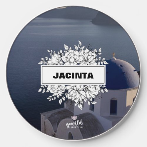 PERSONALIZED Greek Island Wireless Phone Charger