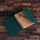 Personalized Green 4 Piece Journal Gift Set (Inside)