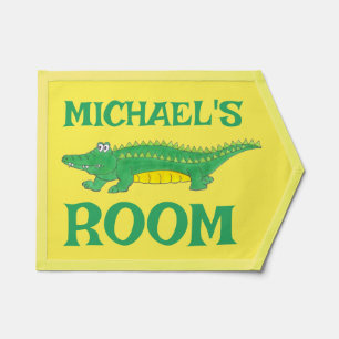 Personalized Green Alligator Croc Crocodile Gator Pennant