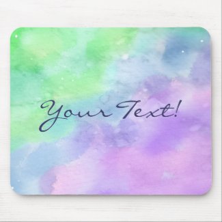 Personalized Green and Purple Watercolor