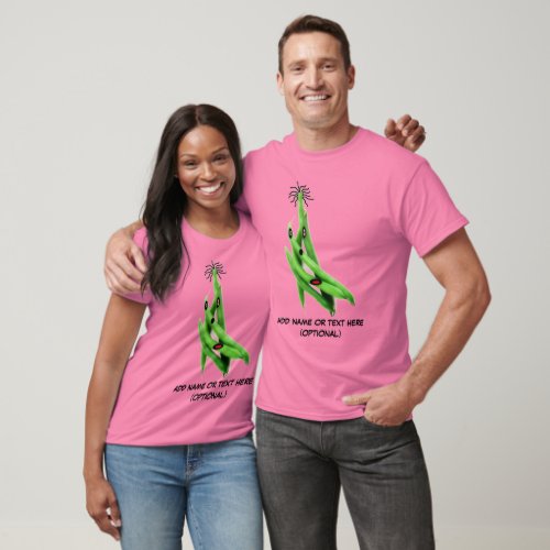 Personalized Green Bean Cartoon T_Shirt