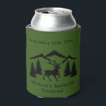 Personalized Green Buck Hunting Bachelor Weekend Can Cooler<br><div class="desc">Personalized Green Buck Hunting Bachelor Weekend Can Coole Personalized Can Coolers are the perfect keepsakes for your friends to remember your special day. Cheers to a fun and memorable bachelor party! Add your custom wording to this design by using the "Edit this design template" boxes on the right hand side...</div>