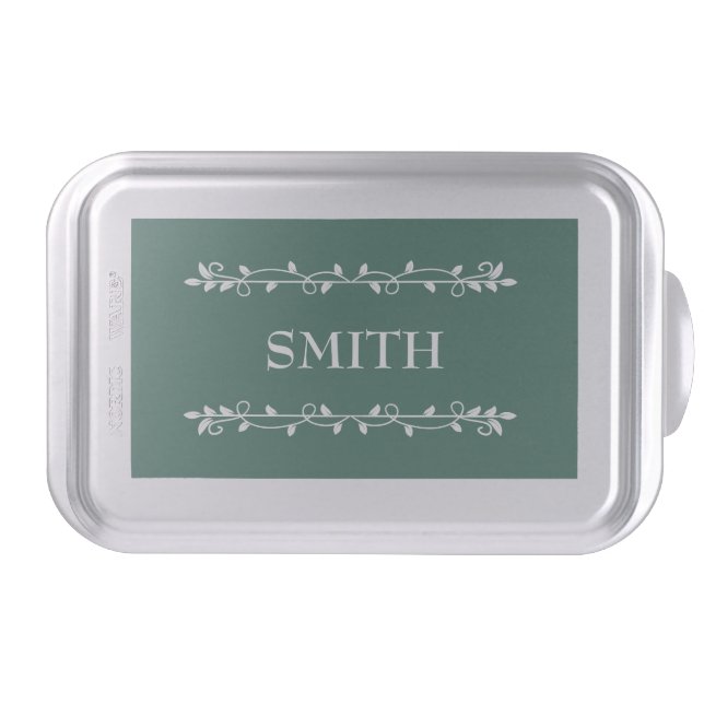 Personalized Green Cake Pan (Front)