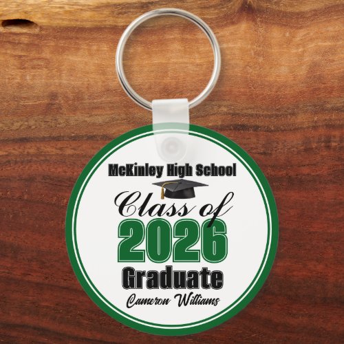 Personalized Green Class of 2026 Graduation Party