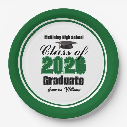 Personalized Green Class of 2026 Graduation Party