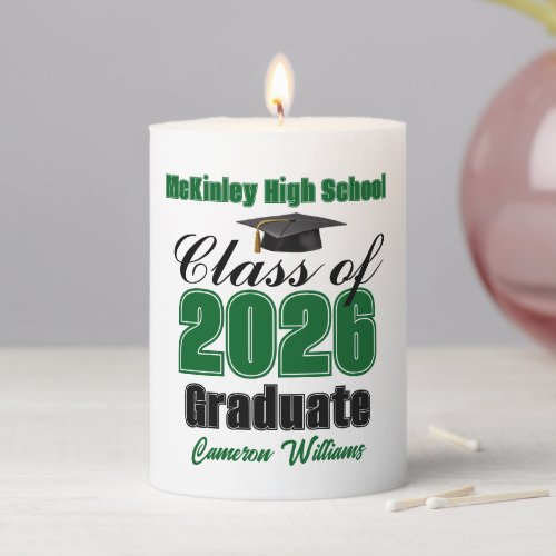 Personalized Green Class of 2026 Graduation Party