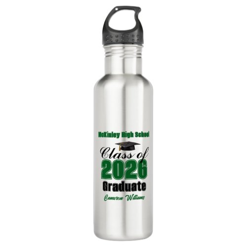 Personalized Green Class of 2026 Graduation
