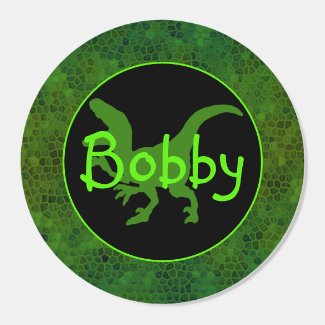Personalized Green Dinosaur