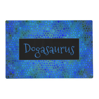 Personalized Green Dinosaur Hide Placemat