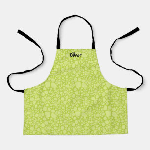 Personalized Green Dinosaur Skin Pattern Apron