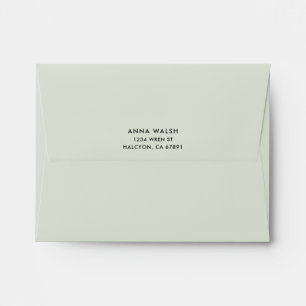 Personalized Green Envelope