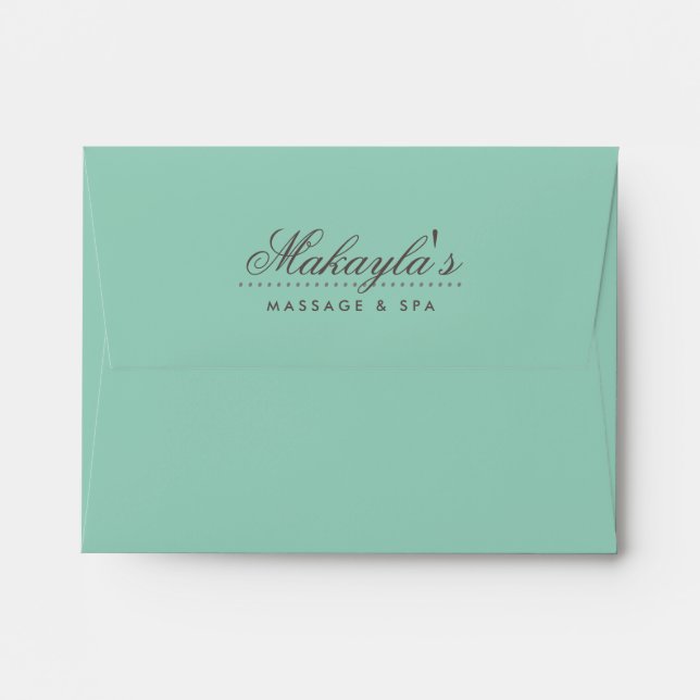 Personalized Green Envelopes (Back (Top Flap))