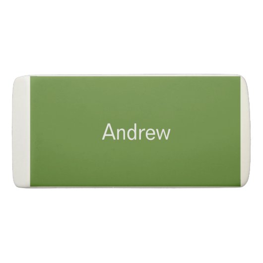 Personalized Green Eraser (Front)