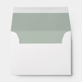 Personalized Green Eucalyptus Address Envelope