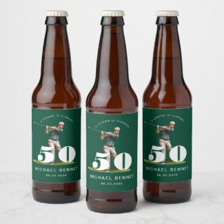 Personalized Green Golf 50th Birthday