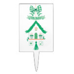 Personalized Green House Oh Baby Shower Cake Topper