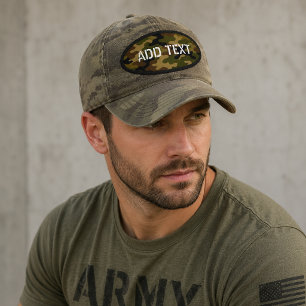 Personalized Green Military Camo Patch