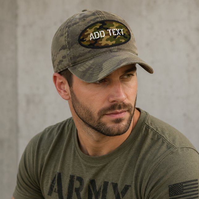 Personalized Green Military Camo Patch (Creator Uploaded)
