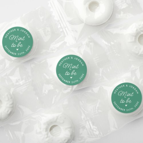 Personalized Green Mint To Be Wedding Mint Life Saver Mints