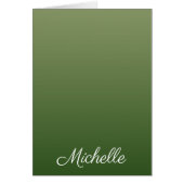 Personalized green ombre (Front)