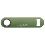 Personalized green ombre bar key