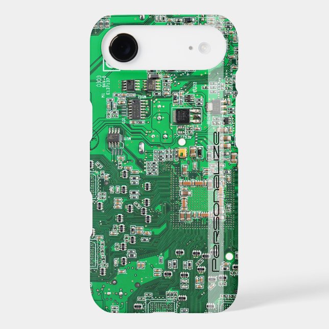 Personalized Green PCB Circuit Board for IT Pros Case-Mate iPhone Case (Back)