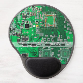 Personalized Green PCB Circuit Board for IT Pros Gel Mouse Pad