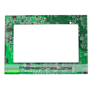Personalized Green PCB Circuit Board for IT Pros Magnetic Frame